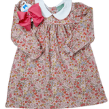 Girls Persimmon Floral Peter Pan Dress Girls Play Dresses Sage & Lilly