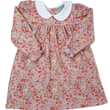 Girls Persimmon Floral Peter Pan Dress Girls Play Dresses Sage & Lilly