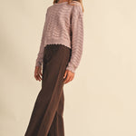 Girls Petal Pointelle Sweater Girls Sweaters + Sweatshirts heart and arrow
