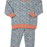 Girls Pink & Blue Floral Jogger Set Girls Sets Sage & Lilly