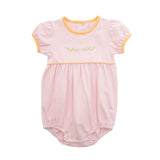 Girls Pumpkin Bubble - Pink Girls Bubbles + Rompers Itsy Bitsy
