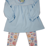 Girls Pumpkin Legging Set Girls Sets Sage & Lilly