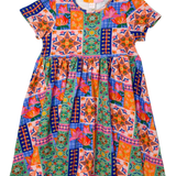Girls Reagan Dress - Quilt Girls Occasion Dresses Briton Court
