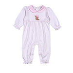 Girls Rodeo Time Pima Applique Romper Girls Bubbles + Rompers Baby Loren