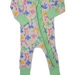 Girls Ruffle Zippy - Dainty Coquette Baby Sleepwear Twinkling Star