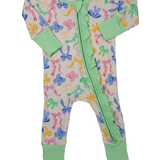 Girls Ruffle Zippy - Dainty Coquette Baby Sleepwear Twinkling Star