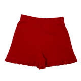 Girls Ruffled Shorts - Deep Red Girls Shorts Luigi