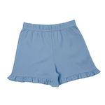 Girls Ruffled Shorts - Lt. Sky Blue Girls Shorts Luigi
