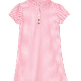 Girls Sammi Dress - Light Pink Stripe Girls Play Dresses Duffield Lane