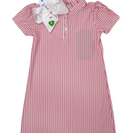 Girls Sammi Dress - Light Pink Stripe Girls Play Dresses Duffield Lane