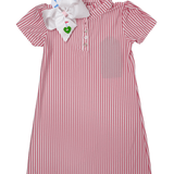 Girls Sammi Dress - Light Pink Stripe Girls Play Dresses Duffield Lane