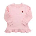 Girls Santa Ruffle Pullover Girls Sweaters + Sweatshirts Itsy Bitsy