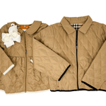 Girls Saylor Jacket - Brown/Plaid Girls Outerwear Millie Jay