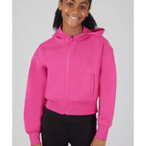 Girls Scuba Jacket - Rose Violet Girls Outerwear 90 Degree by Reflex