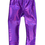 Girls Sparkly Purple Leggings Girls Pants + Leggings Funtasia Too