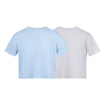 Girls Super Soft Deluxe Boxy S/S Top Set - Dutch Canal/White Girls Tops + Tees 90 Degree by Reflex