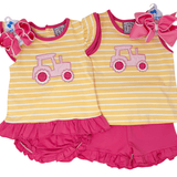 Girls Tractor A/S Bloomer Set Girls Sets Three Sisters