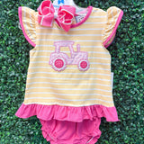 Girls Tractor A/S Bloomer Set Girls Sets Three Sisters