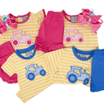 Girls Tractor A/S Bloomer Set Girls Sets Three Sisters