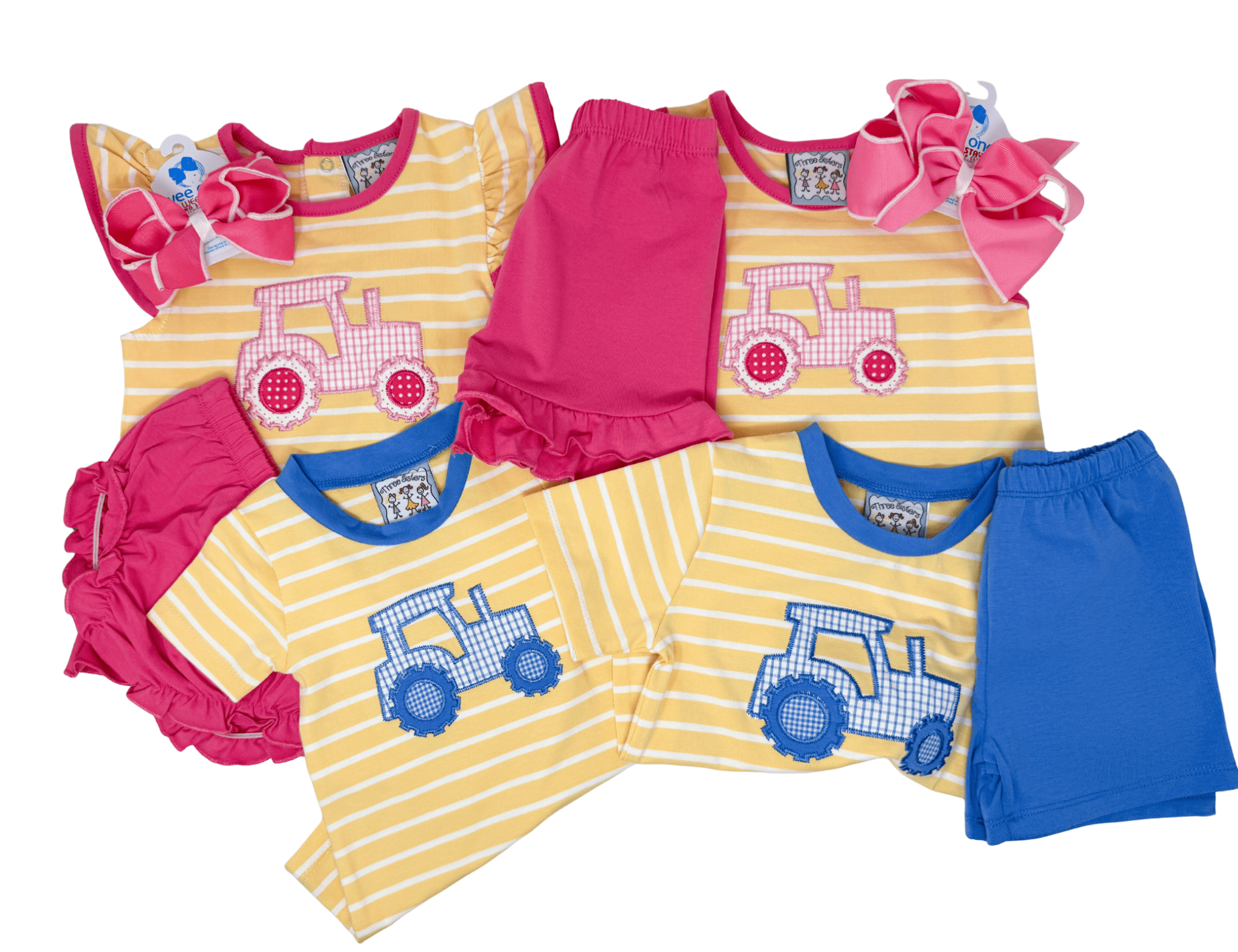 Girls Tractor A/S Bloomer Set Girls Sets Three Sisters