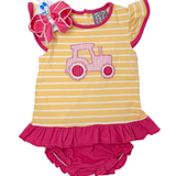 Girls Tractor A/S Bloomer Set Girls Sets Three Sisters