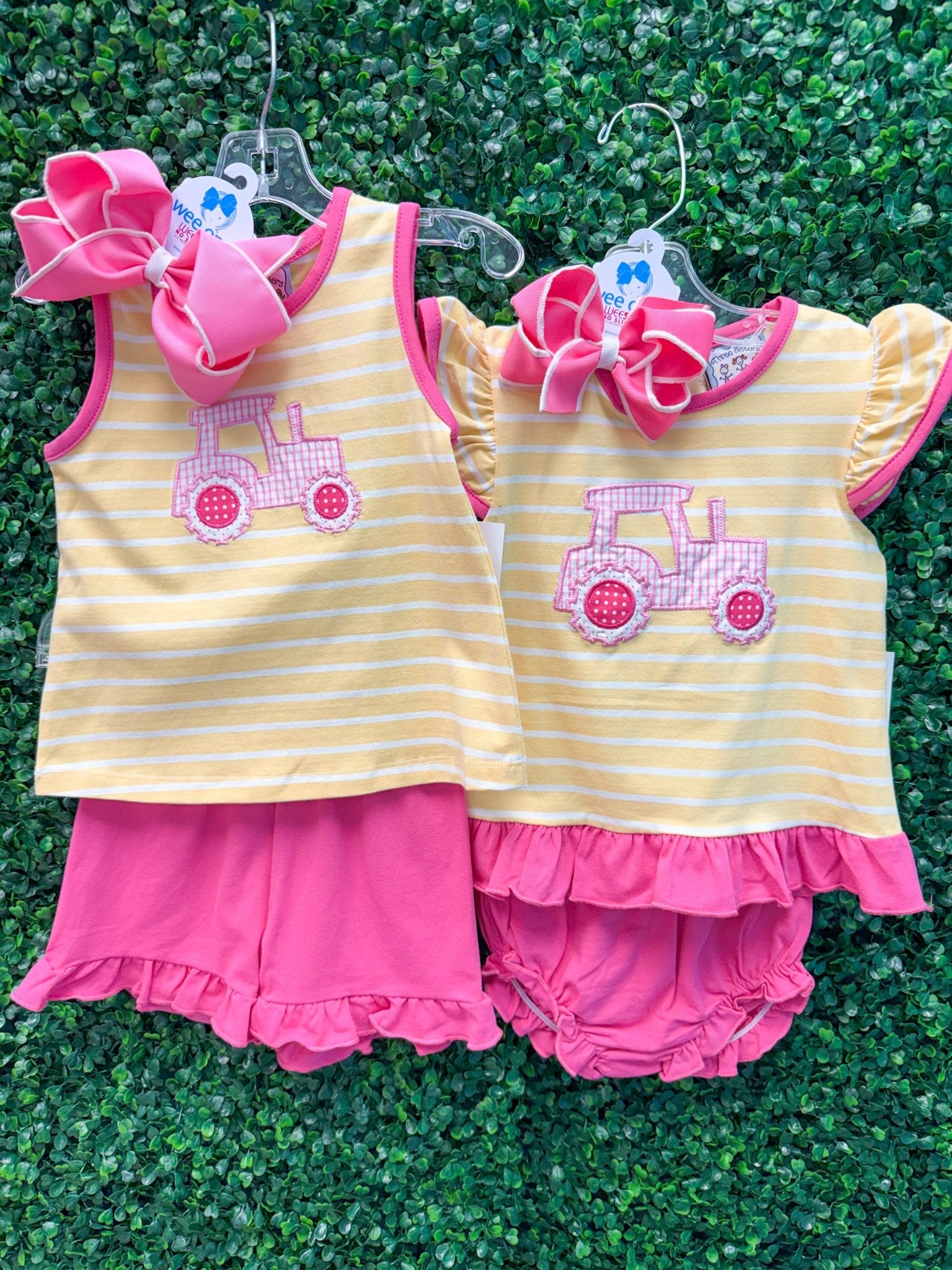 Girls Tractor A/S Bloomer Set Girls Sets Three Sisters