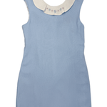 Girls V-Back Dress - Blue Girls Occasion Dresses Funtasia Too
