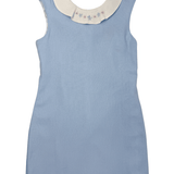 Girls V-Back Dress - Blue Girls Occasion Dresses Funtasia Too