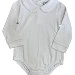 Girls White L/S Onesie Girls Tops + Tees Three Sisters