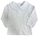 Girls White L/S Shirt Girls Tops + Tees Three Sisters