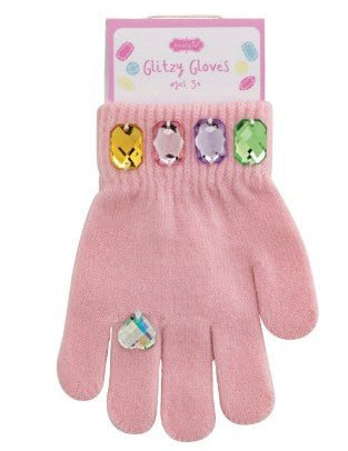 Glitzy Gloves - Assorted Kids Misc Accessories Mudpie Pink