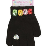 Glitzy Gloves - Assorted Kids Misc Accessories Mudpie Black