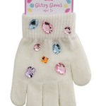 Glitzy Gloves - Assorted Kids Misc Accessories Mudpie White