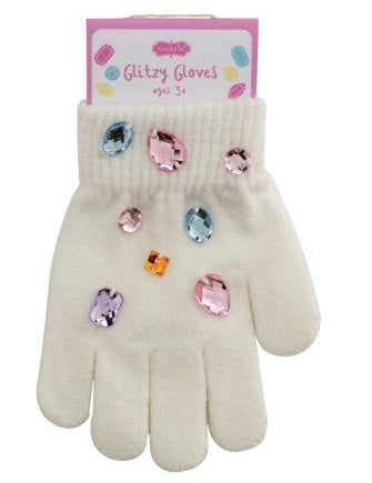 Glitzy Gloves - Assorted Kids Misc Accessories Mudpie White
