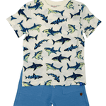 Glow in the Dark Sharks Graphic Tee Boys Tees Hatley