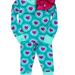 Glowing Hearts Bamboo Pajama Set Kids Pajamas Hatley