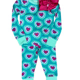 Glowing Hearts Bamboo Pajama Set Kids Pajamas Hatley