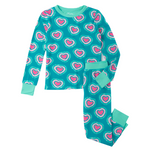 Glowing Hearts Bamboo Pajama Set Kids Pajamas Hatley