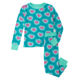 Glowing Hearts Bamboo Pajama Set Kids Pajamas Hatley
