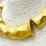 Gold Bamboo Collar Necklace - Sugar Babies Children's Boutique/Meg's Shoppe