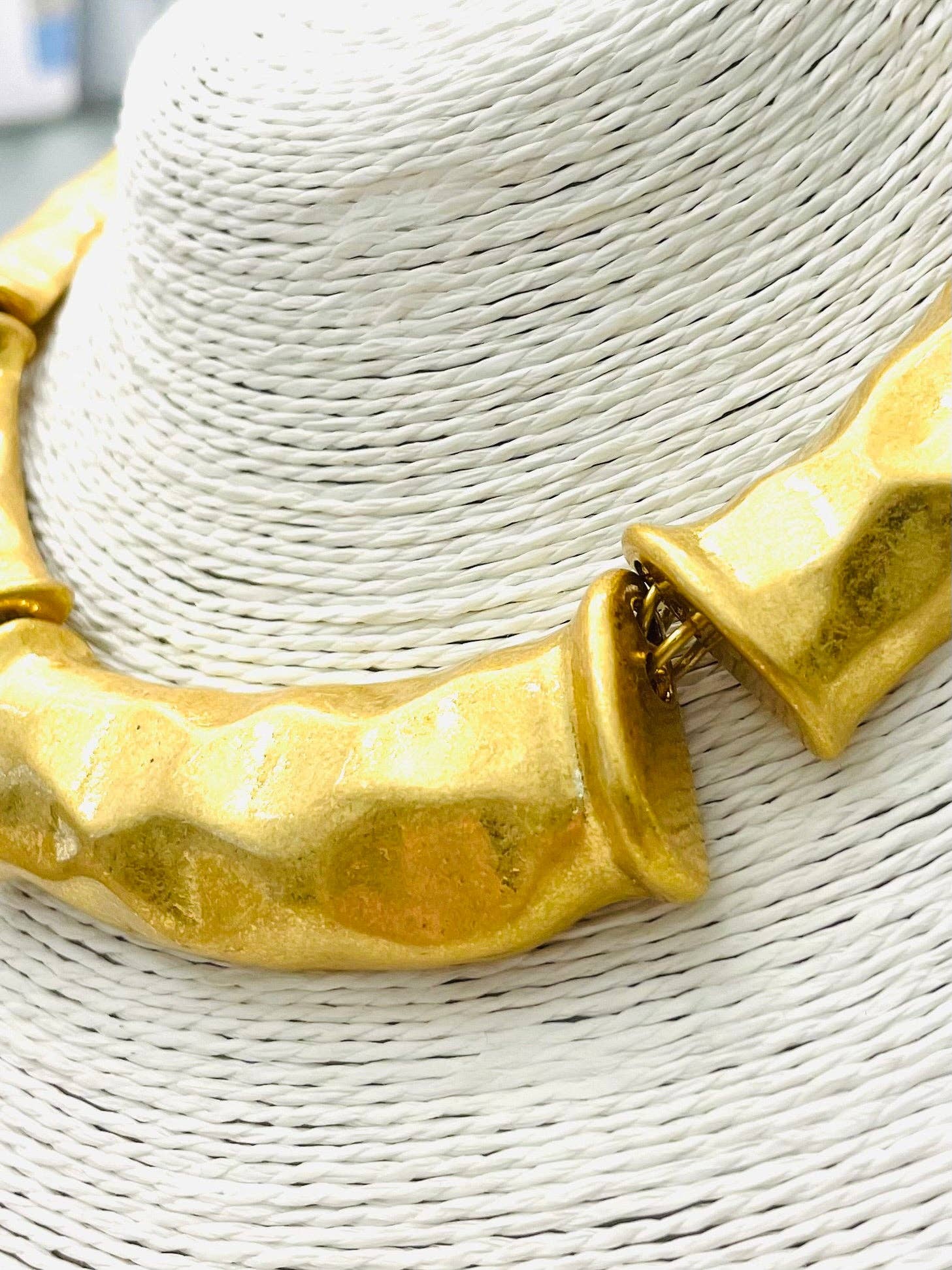 Gold Bamboo Collar Necklace - Sugar Babies Children's Boutique/Meg's Shoppe