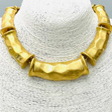 Gold Bamboo Collar Necklace - Sugar Babies Children's Boutique/Meg's Shoppe
