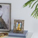 Gold Bamboo Slat Frame - 4x6" Home Decor A&B Home Group Inc.