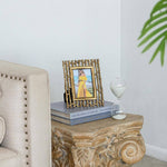 Gold Bamboo Slat Frame - 4x6" Home Decor A&B Home Group Inc.