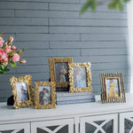 Gold Bamboo Slat Frame - 4x6" Home Decor A&B Home Group Inc.