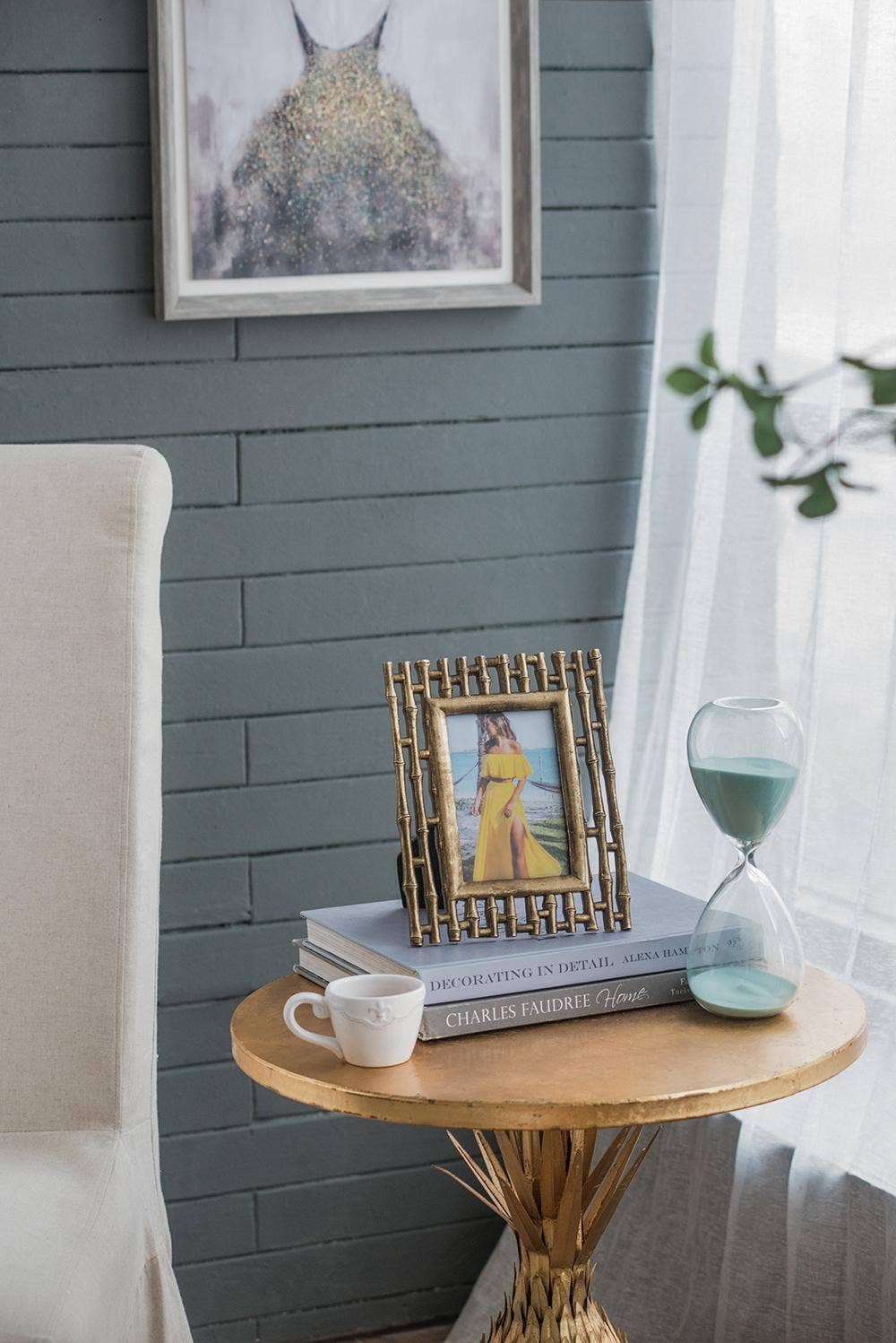 Gold Bamboo Slat Frame - 4x6" Home Decor A&B Home Group Inc.