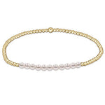Gold Bliss 2mm Bead Bracelet - Pearl Bracelets enewton
