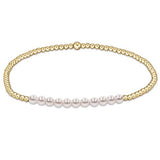 Gold Bliss 2mm Bead Bracelet - Pearl Bracelets enewton
