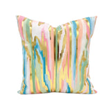 Gold Foil Cortnei Abstract Marble Pillow Textiles Rachel Brooks Design, LLC