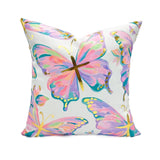 Gold Foil Princess Be Transformed Butterflies Pillow Textiles Rachel Brooks Design, LLC